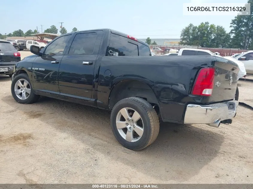 2012 Ram 1500 Slt VIN: 1C6RD6LT1CS216329 Lot: 40123116