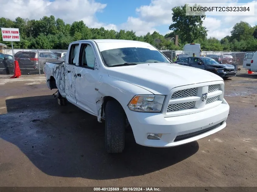 2012 Ram 1500 St VIN: 1C6RD6FT2CS323384 Lot: 40125869