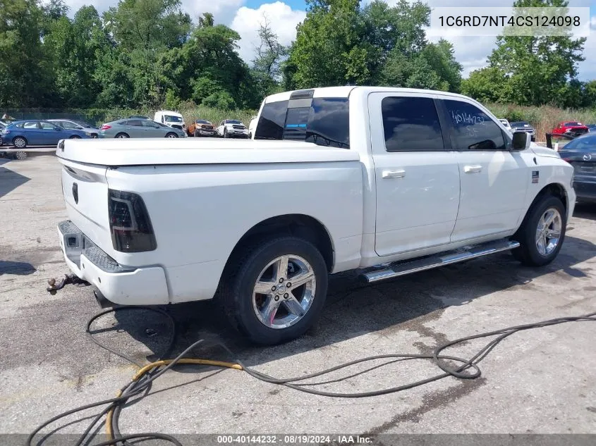 2012 Ram 1500 Laramie VIN: 1C6RD7NT4CS124098 Lot: 40144232