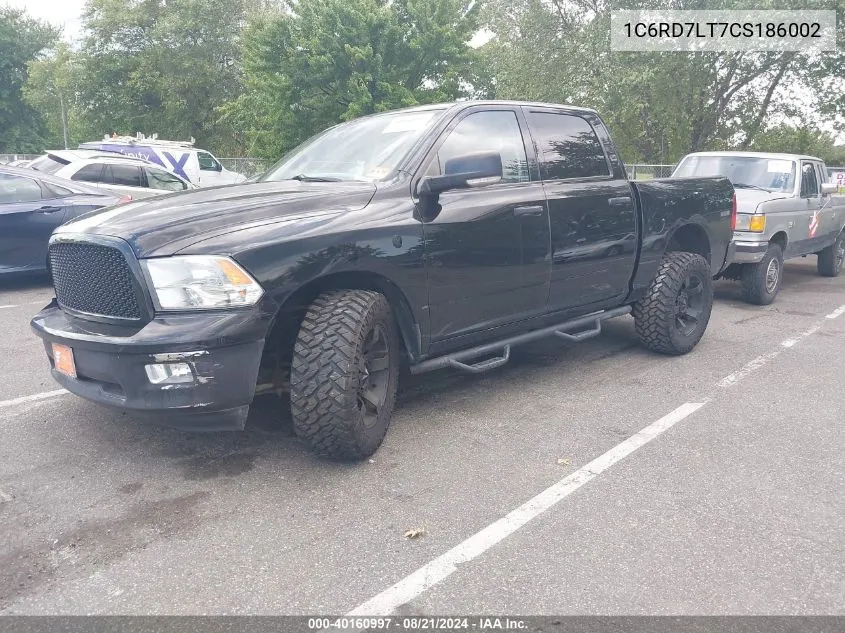 2012 Ram 1500 Slt VIN: 1C6RD7LT7CS186002 Lot: 40160997