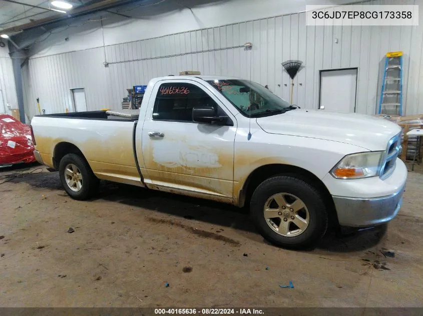 3C6JD7EP8CG173358 2012 Ram 1500 Slt