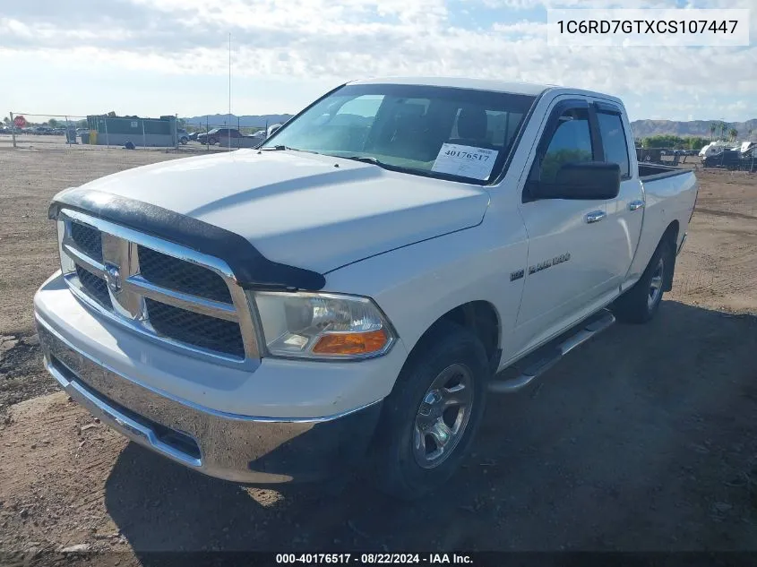 1C6RD7GTXCS107447 2012 Ram 1500 Slt