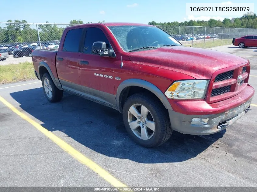 1C6RD7LT8CS258079 2012 Ram 1500 Slt