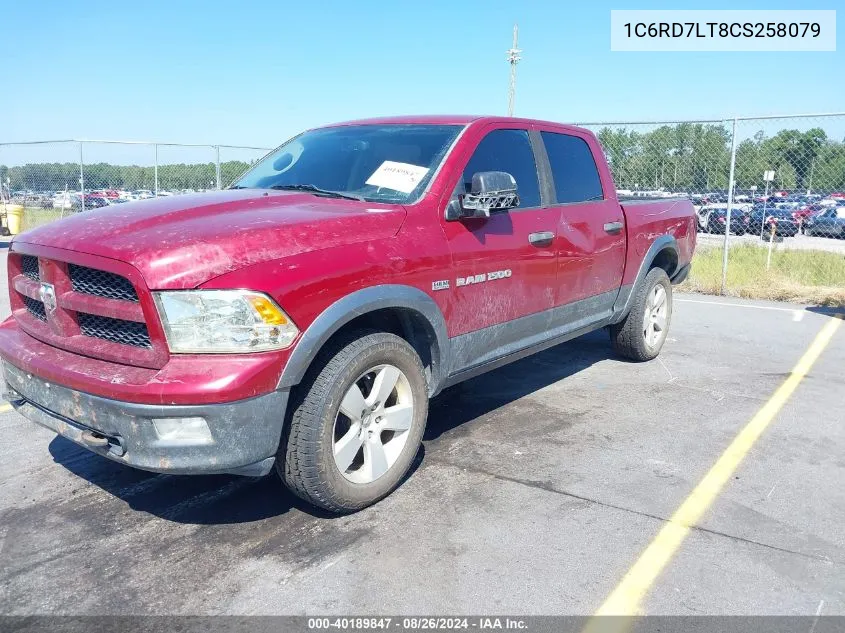 2012 Ram 1500 Slt VIN: 1C6RD7LT8CS258079 Lot: 40189847