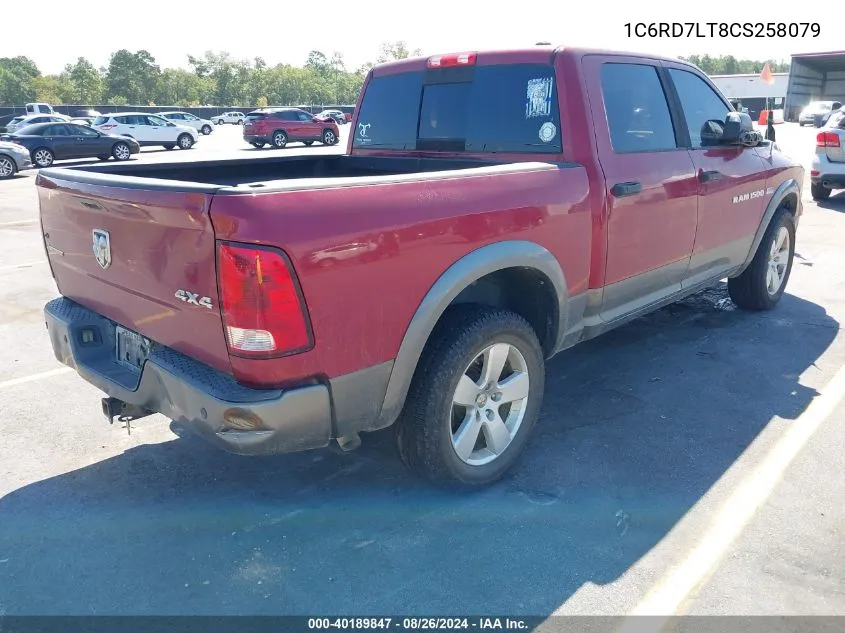 1C6RD7LT8CS258079 2012 Ram 1500 Slt