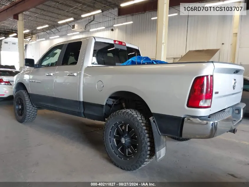 1C6RD7GT1CS103707 2012 Ram 1500 Slt