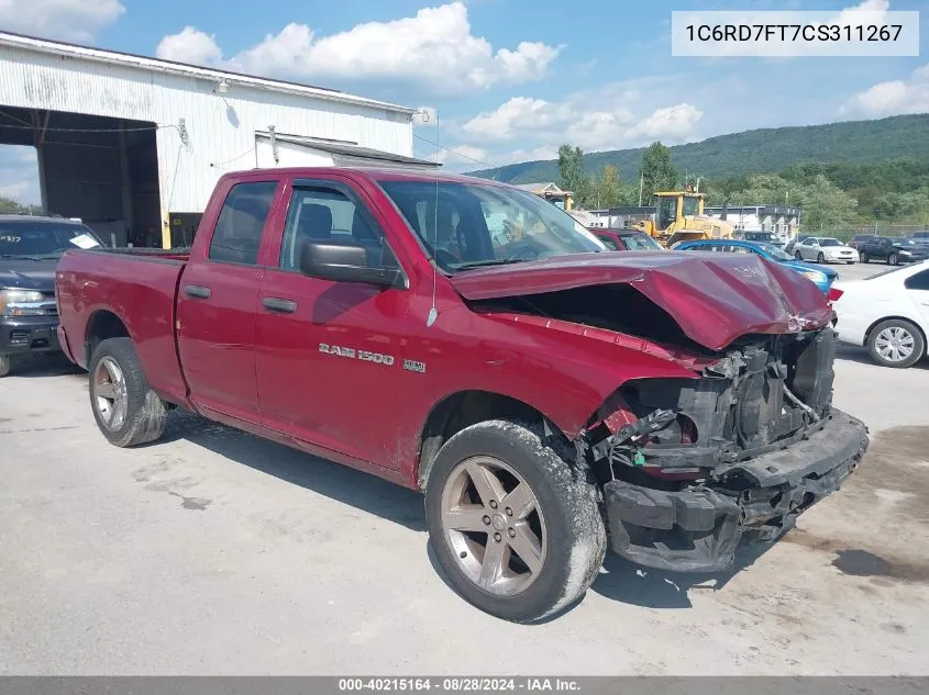 2012 Ram 1500 St VIN: 1C6RD7FT7CS311267 Lot: 40215164