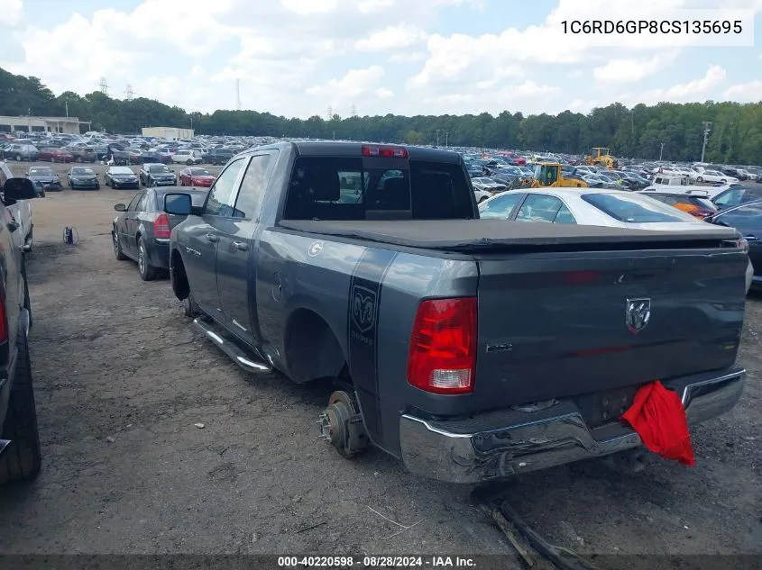 2012 Ram 1500 Slt VIN: 1C6RD6GP8CS135695 Lot: 40220598