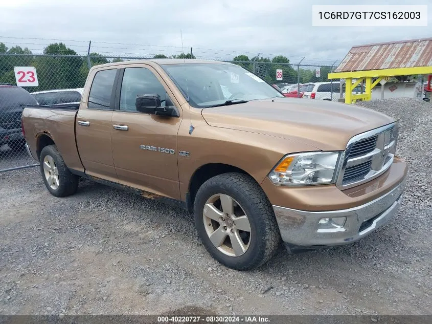 1C6RD7GT7CS162003 2012 Ram 1500 Slt