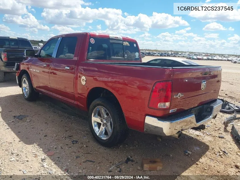 2012 Ram 1500 Slt VIN: 1C6RD6LT2CS237545 Lot: 40231764