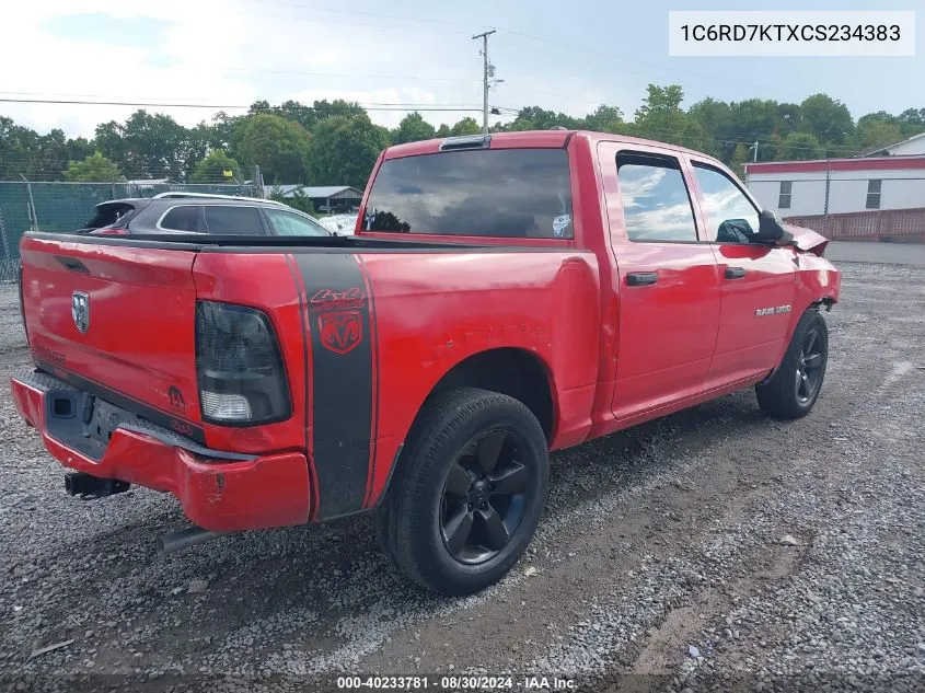 2012 Ram 1500 St VIN: 1C6RD7KTXCS234383 Lot: 40233781