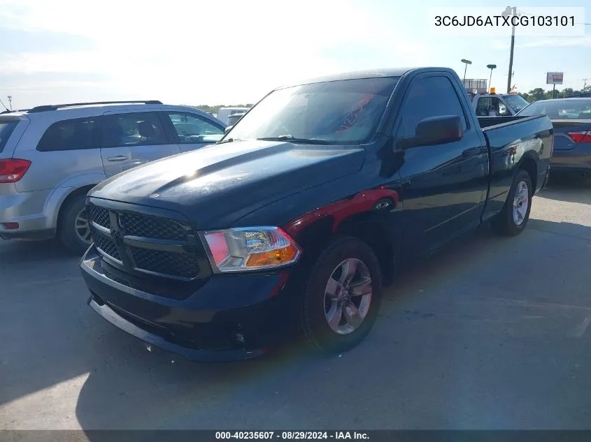 3C6JD6ATXCG103101 2012 Ram 1500 St