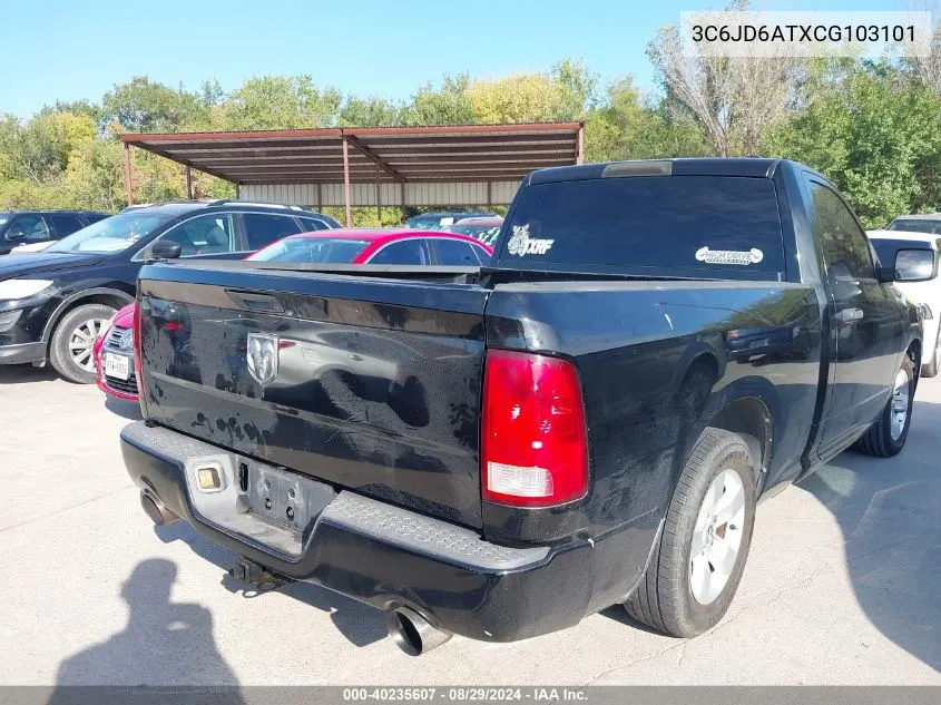 3C6JD6ATXCG103101 2012 Ram 1500 St