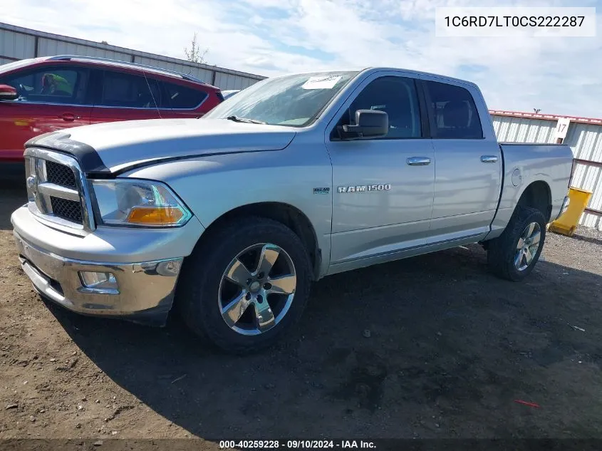 2012 Ram 1500 Slt VIN: 1C6RD7LT0CS222287 Lot: 40259228