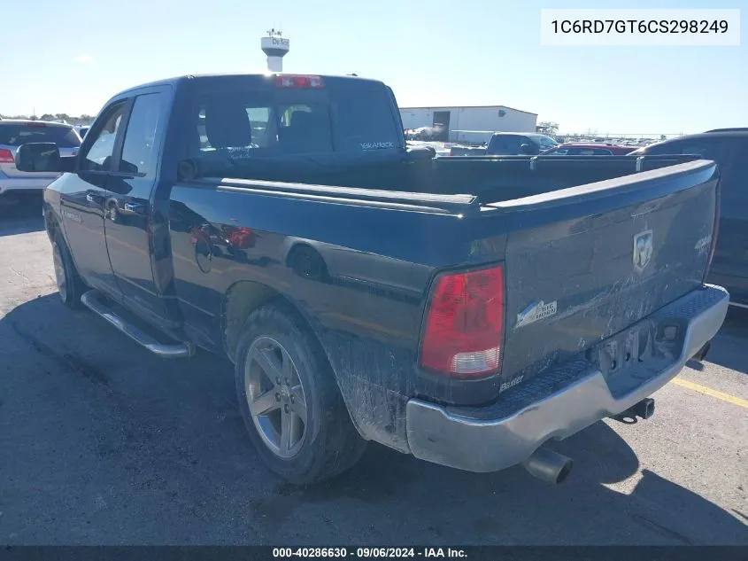 2012 Ram 1500 Slt VIN: 1C6RD7GT6CS298249 Lot: 40286630