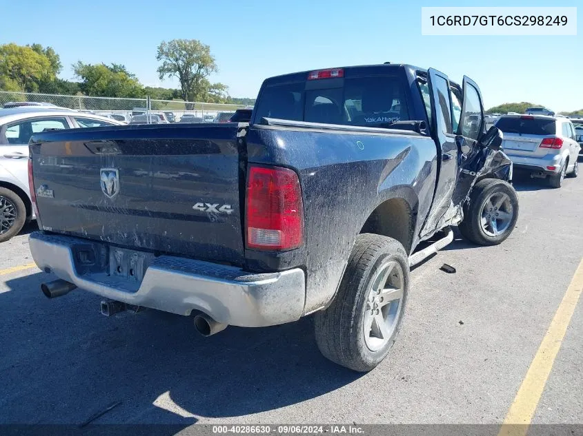 2012 Ram 1500 Slt VIN: 1C6RD7GT6CS298249 Lot: 40286630