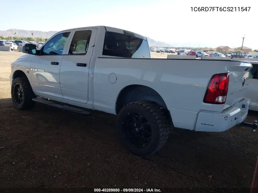 2012 Ram 1500 St VIN: 1C6RD7FT6CS211547 Lot: 40289880