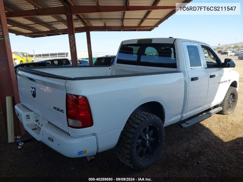 1C6RD7FT6CS211547 2012 Ram 1500 St