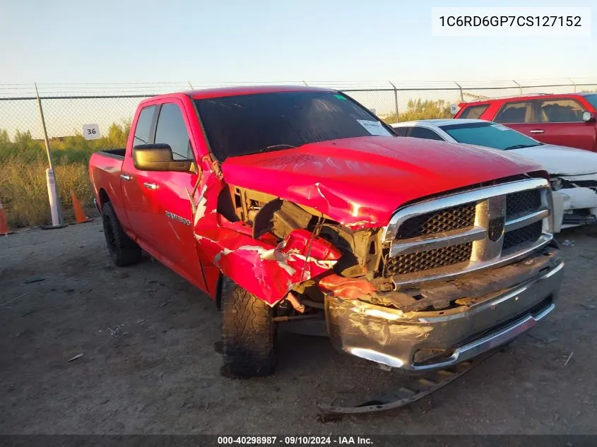 2012 Ram 1500 Slt VIN: 1C6RD6GP7CS127152 Lot: 40298987