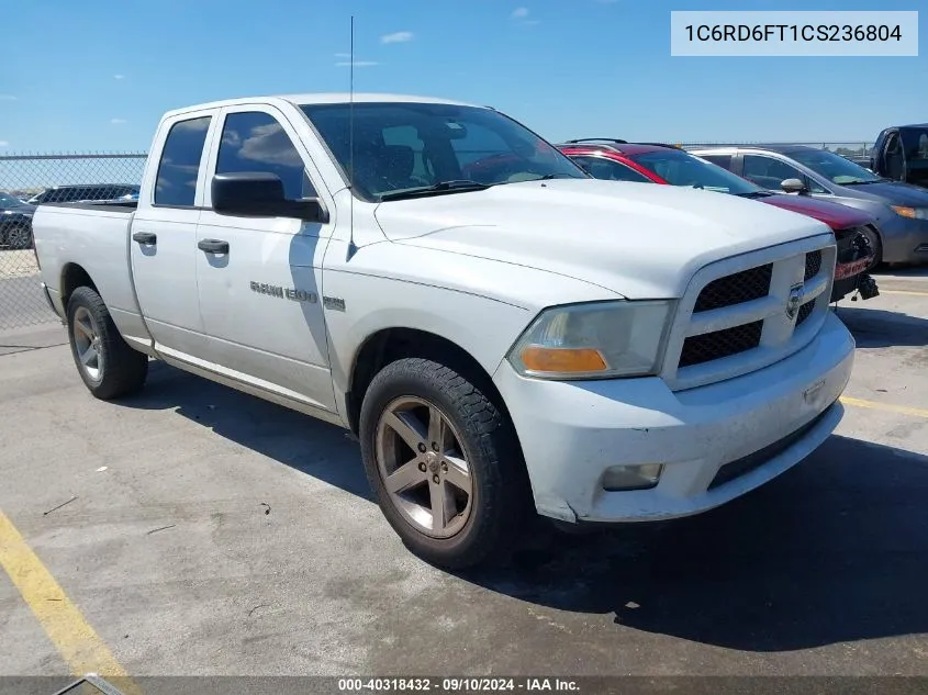 2012 Ram 1500 St VIN: 1C6RD6FT1CS236804 Lot: 40318432