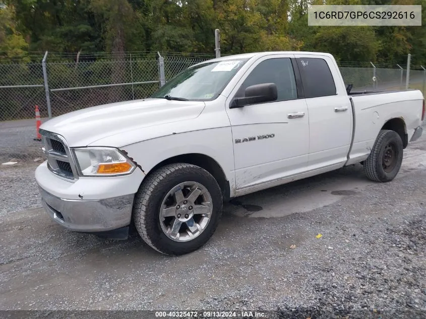 2012 Ram 1500 Slt VIN: 1C6RD7GP6CS292616 Lot: 40325472