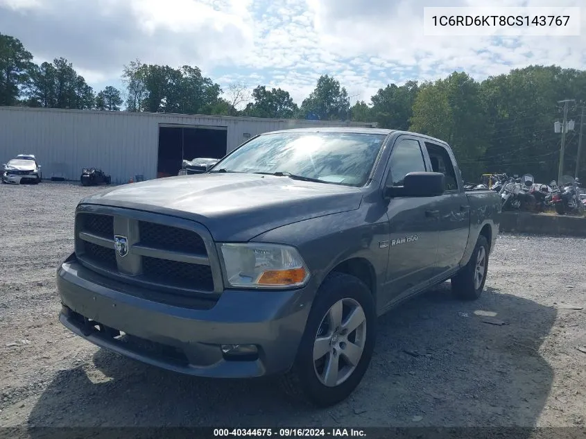 1C6RD6KT8CS143767 2012 Ram 1500 St