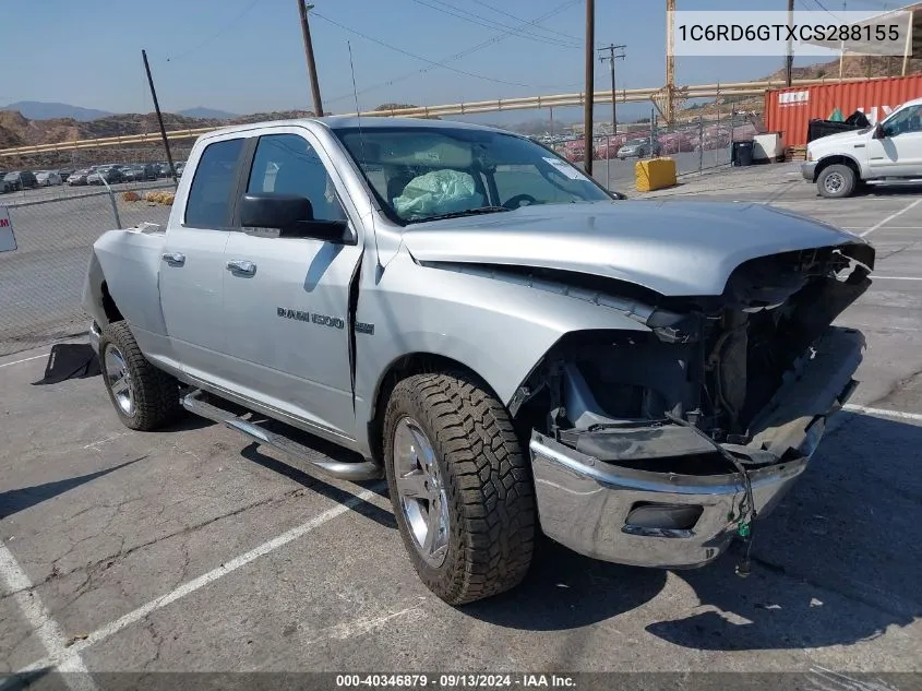 2012 Ram 1500 Slt VIN: 1C6RD6GTXCS288155 Lot: 40346879