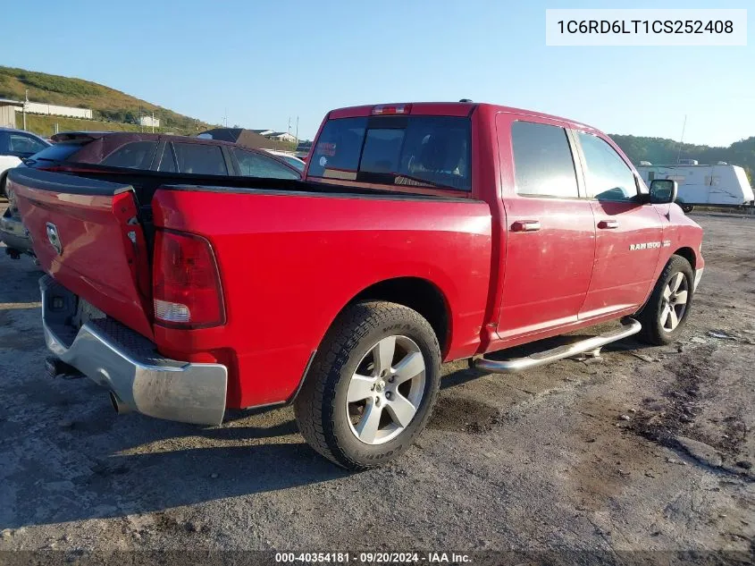 2012 Ram 1500 Slt VIN: 1C6RD6LT1CS252408 Lot: 40354181