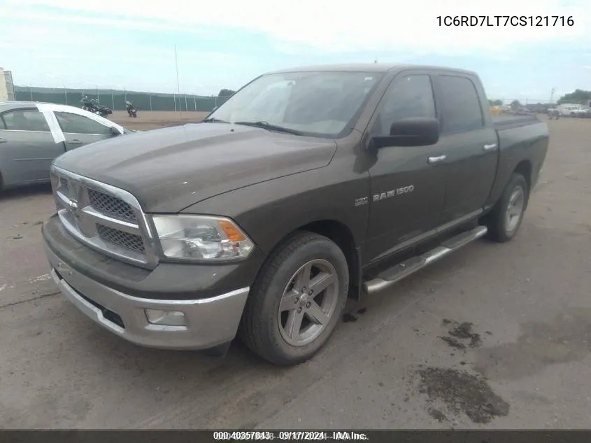 2012 Ram 1500 Slt VIN: 1C6RD7LT7CS121716 Lot: 40357843