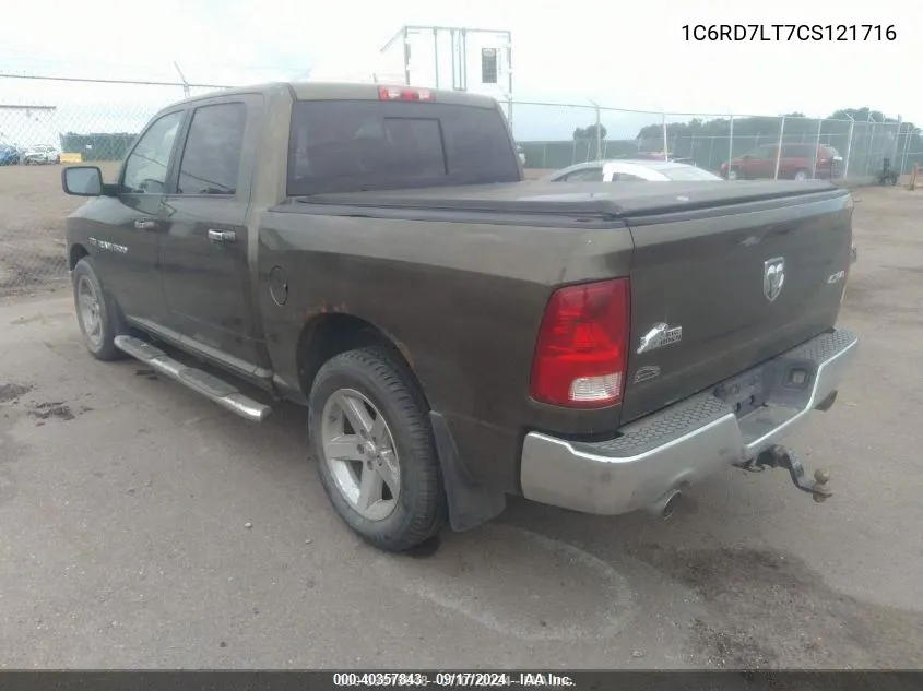 2012 Ram 1500 Slt VIN: 1C6RD7LT7CS121716 Lot: 40357843