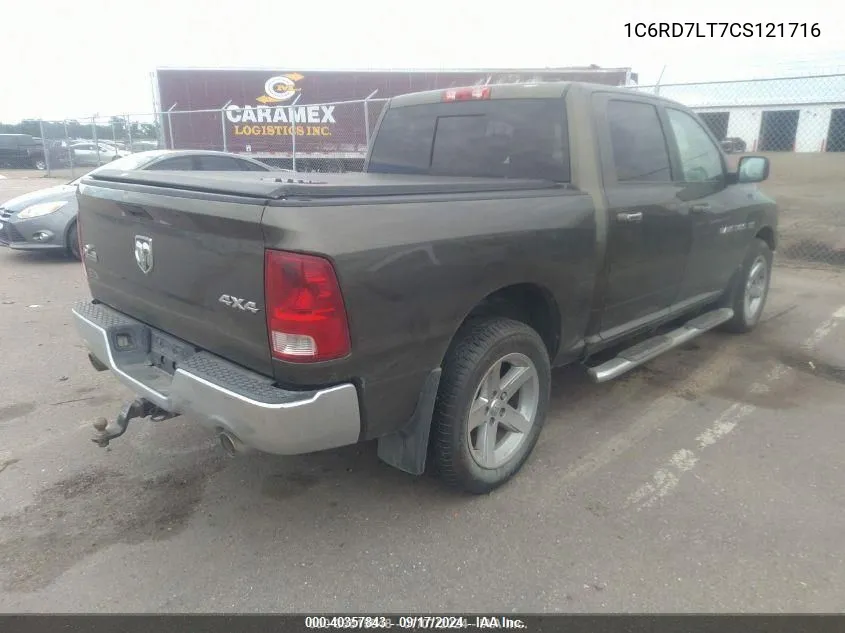 2012 Ram 1500 Slt VIN: 1C6RD7LT7CS121716 Lot: 40357843