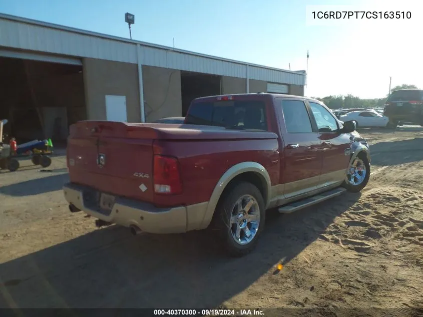 2012 Ram 1500 Laramie Longhorn/Limited Edition VIN: 1C6RD7PT7CS163510 Lot: 40370300