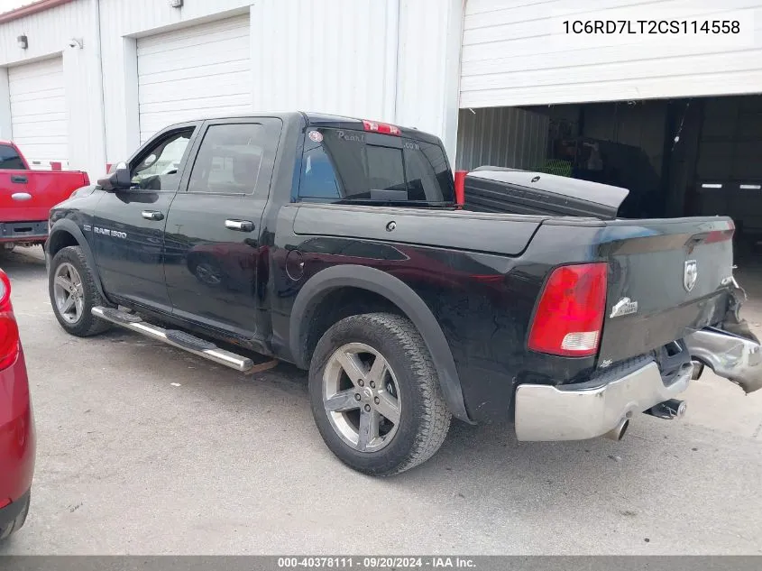 2012 Ram 1500 Slt VIN: 1C6RD7LT2CS114558 Lot: 40378111