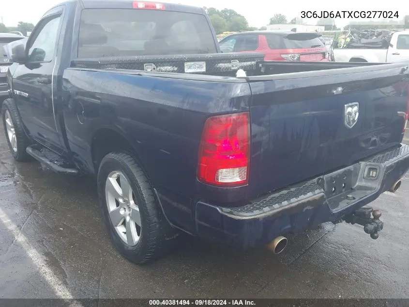 3C6JD6ATXCG277024 2012 Ram 1500 St