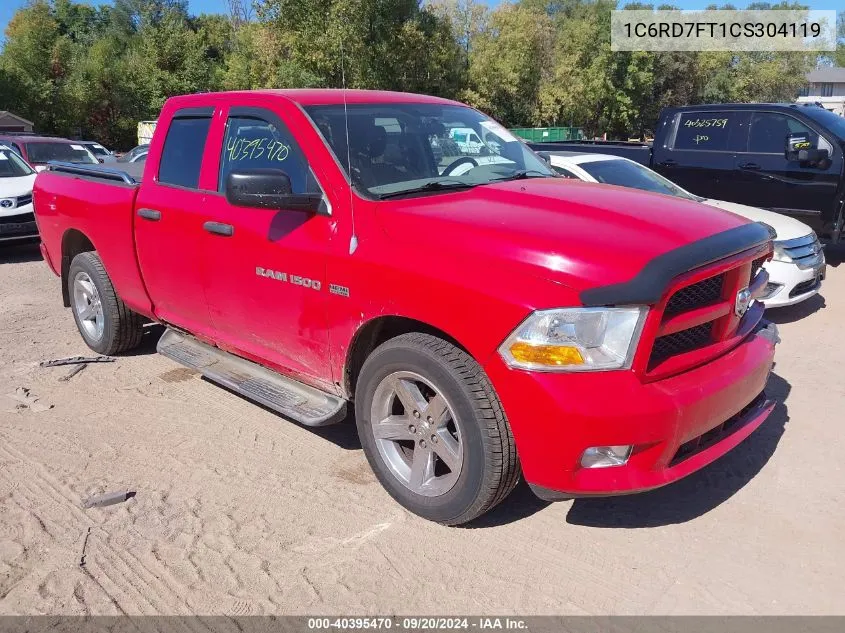 2012 Ram 1500 St VIN: 1C6RD7FT1CS304119 Lot: 40395470