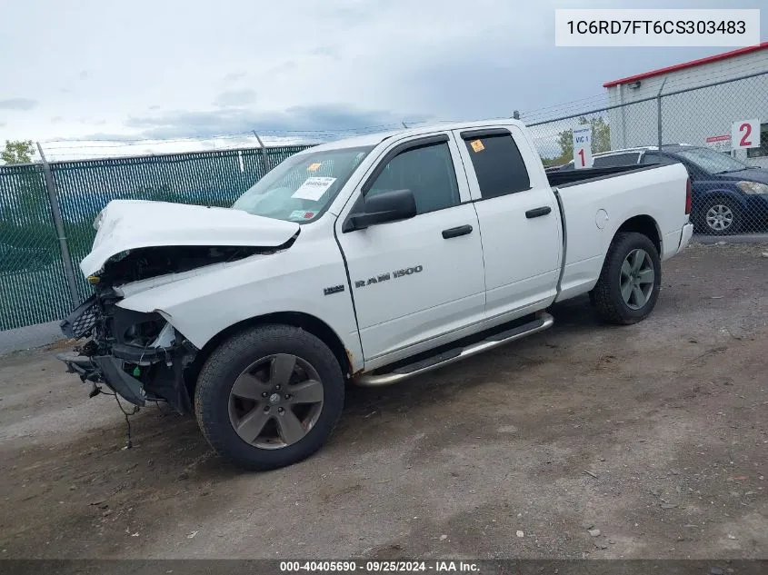 1C6RD7FT6CS303483 2012 Ram 1500 St