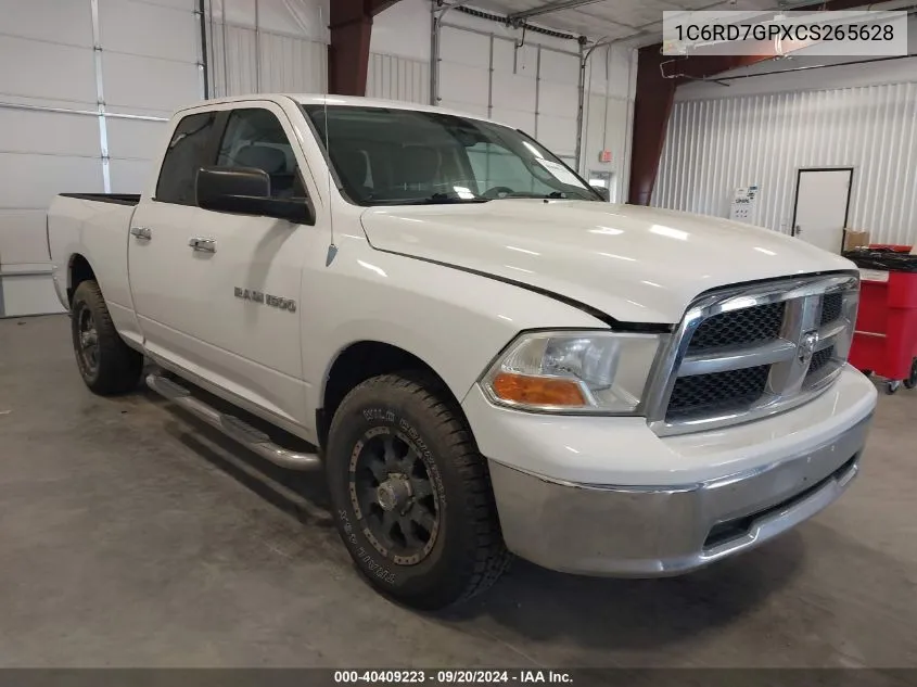 2012 Ram 1500 Slt VIN: 1C6RD7GPXCS265628 Lot: 40409223