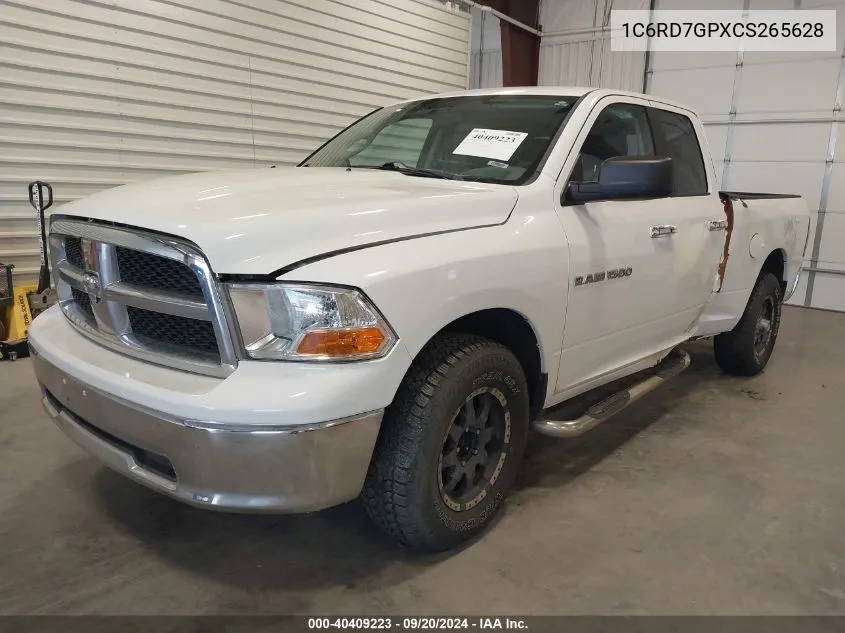 2012 Ram 1500 Slt VIN: 1C6RD7GPXCS265628 Lot: 40409223