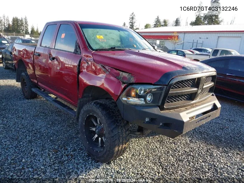 1C6RD7GT4CS132246 2012 Ram 1500 Slt