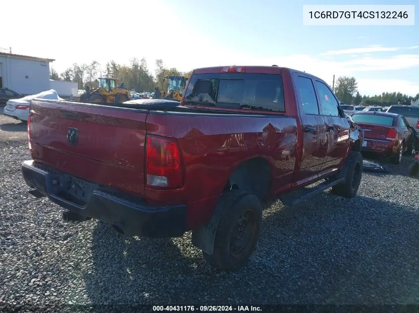 1C6RD7GT4CS132246 2012 Ram 1500 Slt