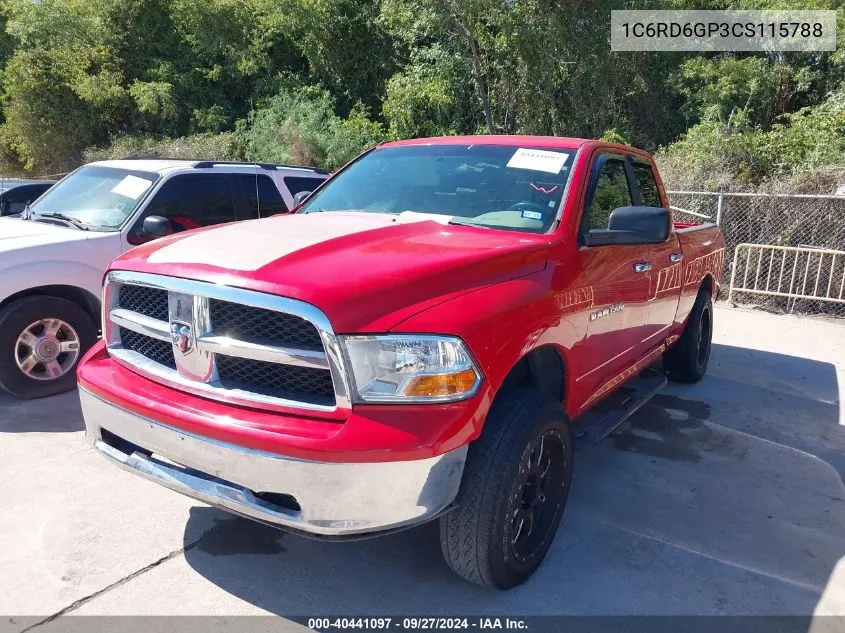 1C6RD6GP3CS115788 2012 Ram 1500 Slt