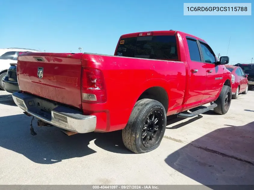 1C6RD6GP3CS115788 2012 Ram 1500 Slt