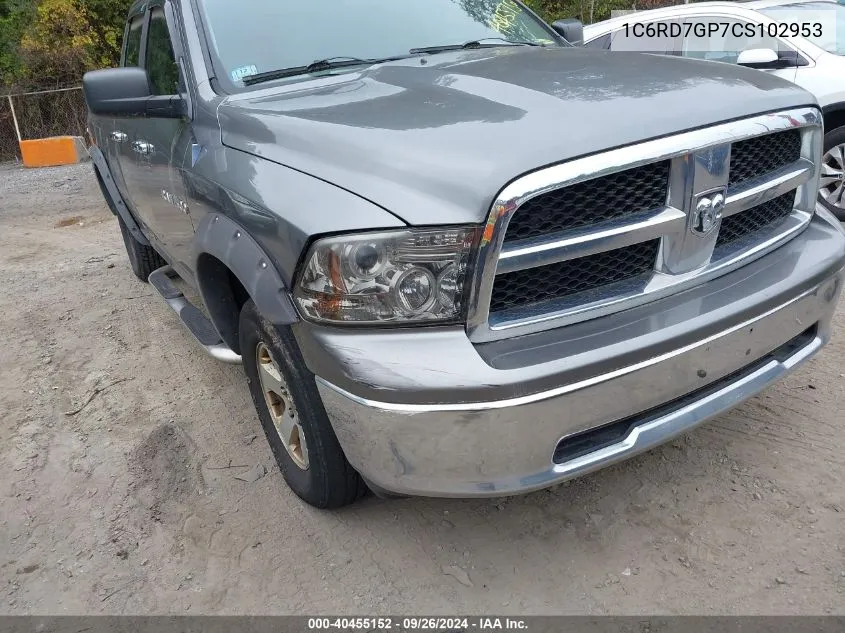 1C6RD7GP7CS102953 2012 Ram 1500 Slt