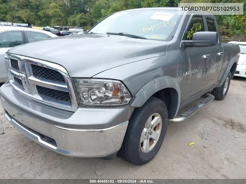 1C6RD7GP7CS102953 2012 Ram 1500 Slt