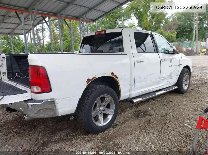 1C6RD7LT3CS266929 2012 Ram 1500 Slt