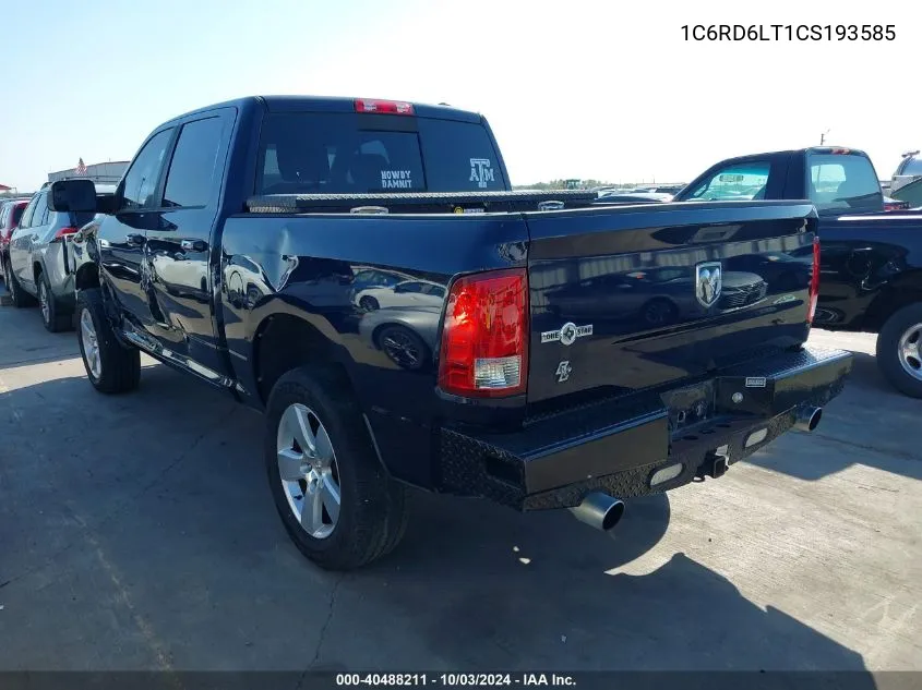 2012 Ram 1500 Slt VIN: 1C6RD6LT1CS193585 Lot: 40488211