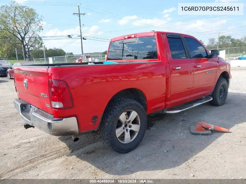 1C6RD7GP3CS245611 2012 Ram 1500 Slt