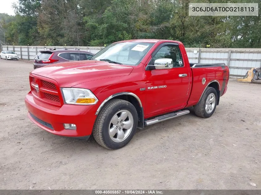 3C6JD6AT0CG218113 2012 Ram 1500 St