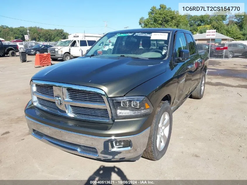 2012 Ram 1500 Slt VIN: 1C6RD7LT2CS154770 Lot: 40513621