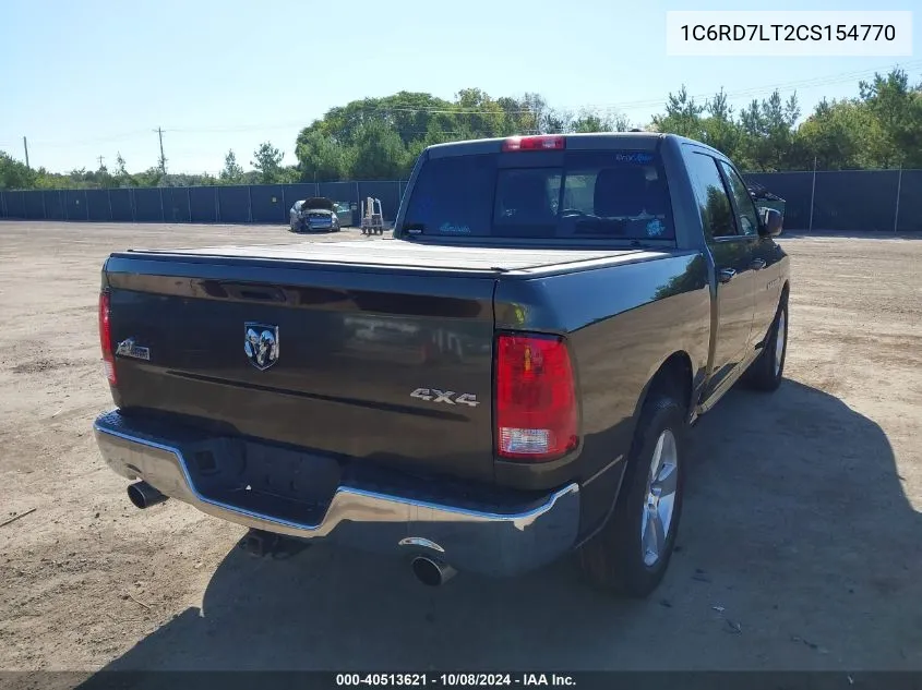 2012 Ram 1500 Slt VIN: 1C6RD7LT2CS154770 Lot: 40513621